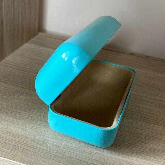 Tiffany & Co Sunglasses Case Hard Shell Hardcase Clamshell Blue - Picture 6 of 8